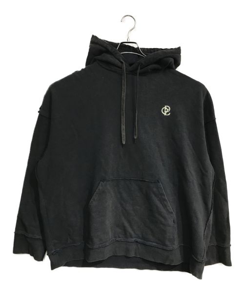 CDL（シーディーエル）CDL (シーディーエル) Cut Off Hoodie　カットオフフーディー ブラック サイズ:XLの古着・服飾アイテム