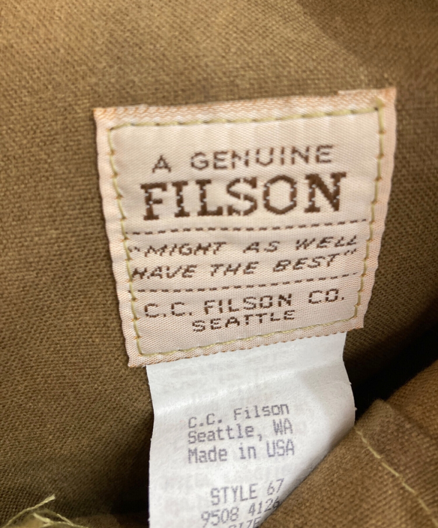 15260円スペシャルブランドグッズ 販売買蔵 デッドストック FILSON