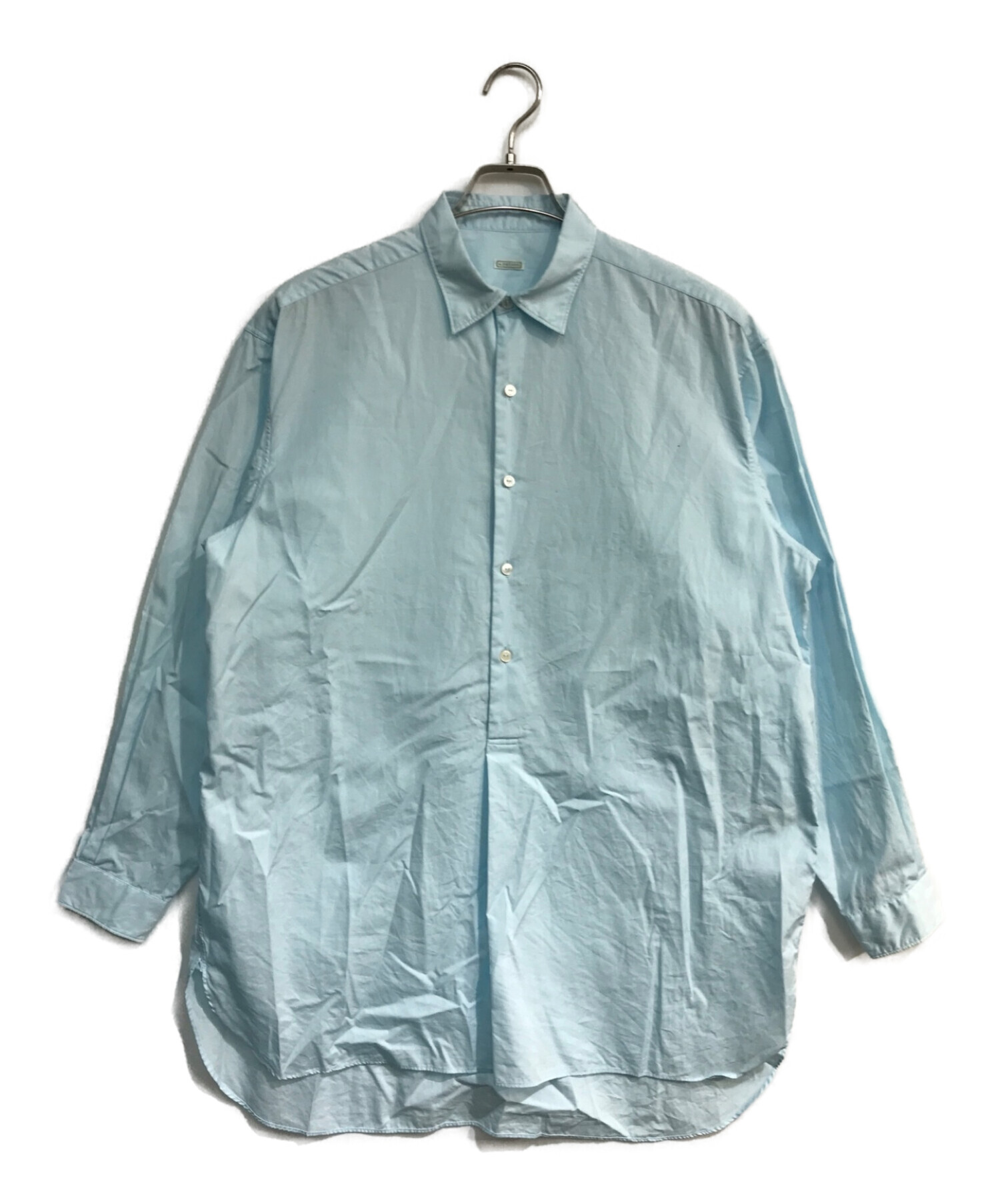 A.PRESSE (アプレッセ) Pullover Granpa Shirt　22SAP-02-08AH　プルオーバーグランパシャツ ブルー サイズ:1