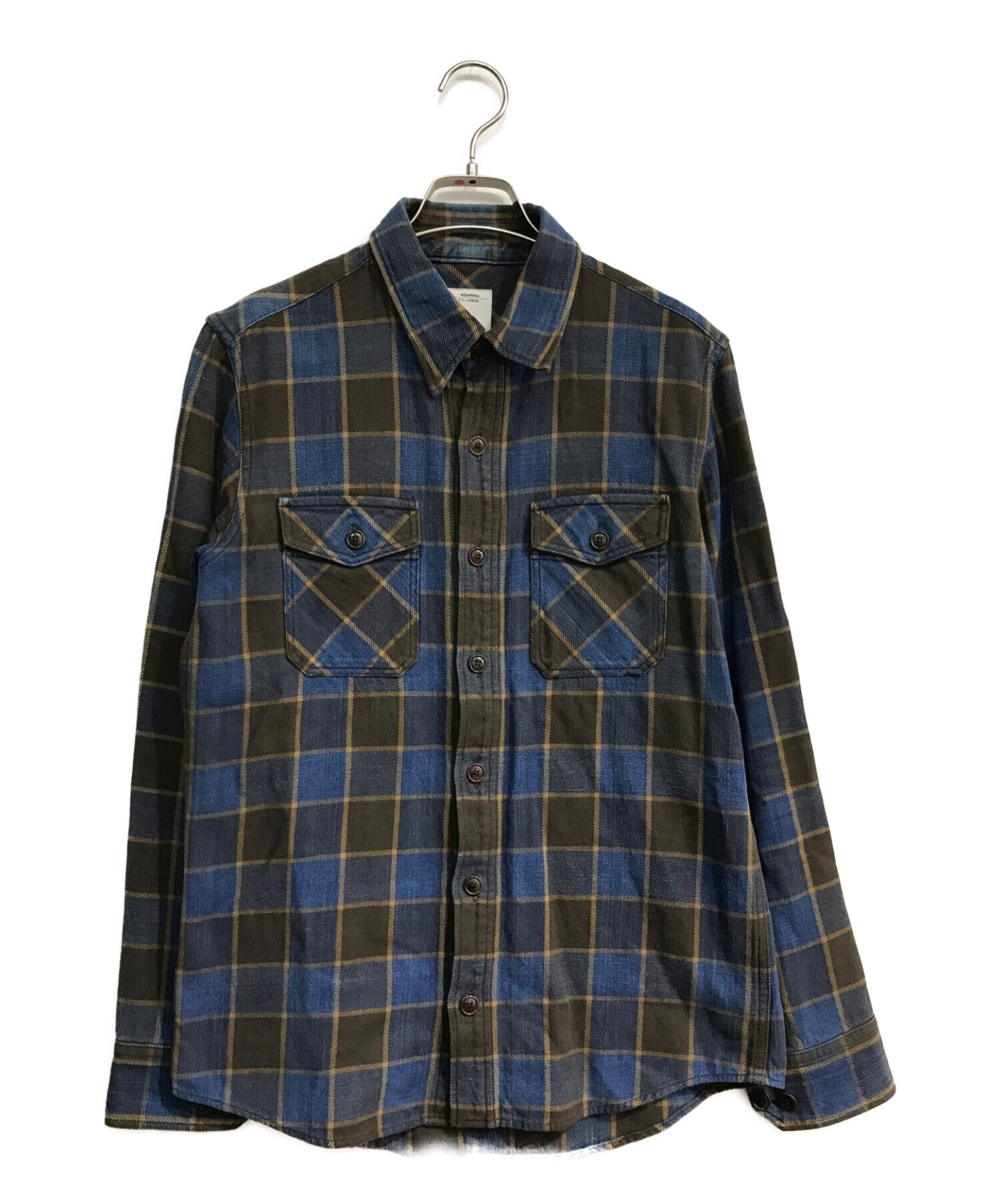 メール便無料】 visvim FLANNEL ビズビム BLACK バンダナ ELK シャツ