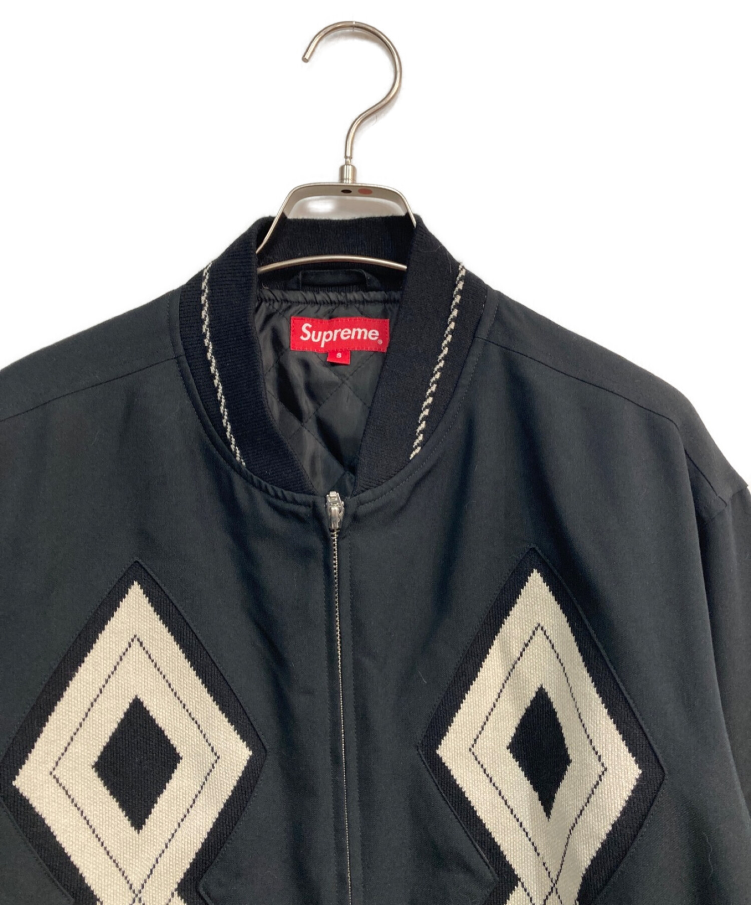 Supreme 18AW Diamond Rayon Bomber Jacket ジャケット/アウター