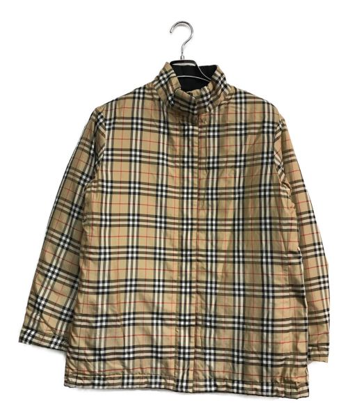 Burberry's（バーバリーズ）Burberry's (バーバリーズ) ノバチェックリバーシブルジャケット　FRA28-082 ベージュ×ブラック サイズ:40の古着・服飾アイテム