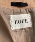 中古・古着 ROPE (ロペ) ポンテトルトノーカラーコート ベージュ サイズ:L：2480円