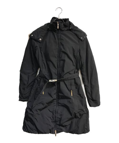 MONCLER（モンクレール）MONCLER (モンクレール) POITIERS/ダウンコート　49345　フーデッドダウンコート　ブラック ブラック サイズ:00の古着・服飾アイテム