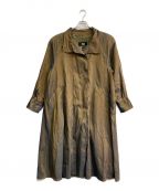 london fogロンドンフォグ）の古着「スタンドカラーコート MADE IN KOREA 70s」｜グリーン(玉虫)