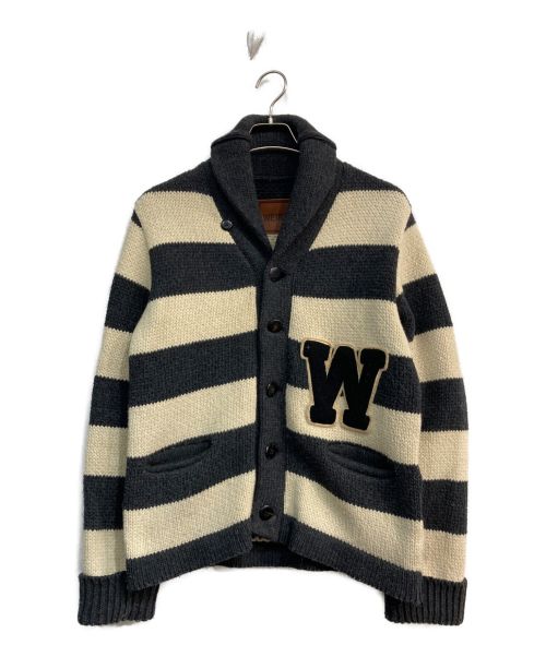 WEIRDO（ウィアード）WEIRDO (ウィアード) カウチンニットカーディガン　WRD-14-AW-09　 グレー×ホワイト サイズ:Mの古着・服飾アイテム