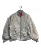 CODE 47Lコード47L）の古着「LOGO MA-1 BLOUSON」｜グレー