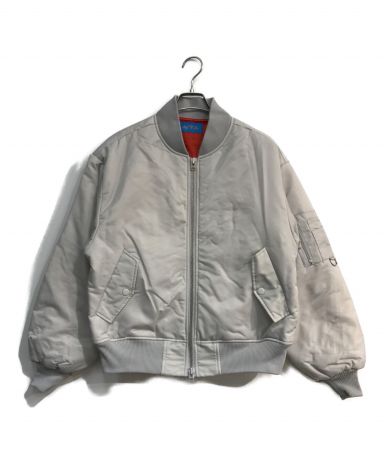 【中古・古着通販】CODE 47L (コード47L) LOGO MA-1 BLOUSON グレー サイズ:M 未使用品｜ブランド・古着通販  トレファク公式【TREFAC FASHION】スマホサイト