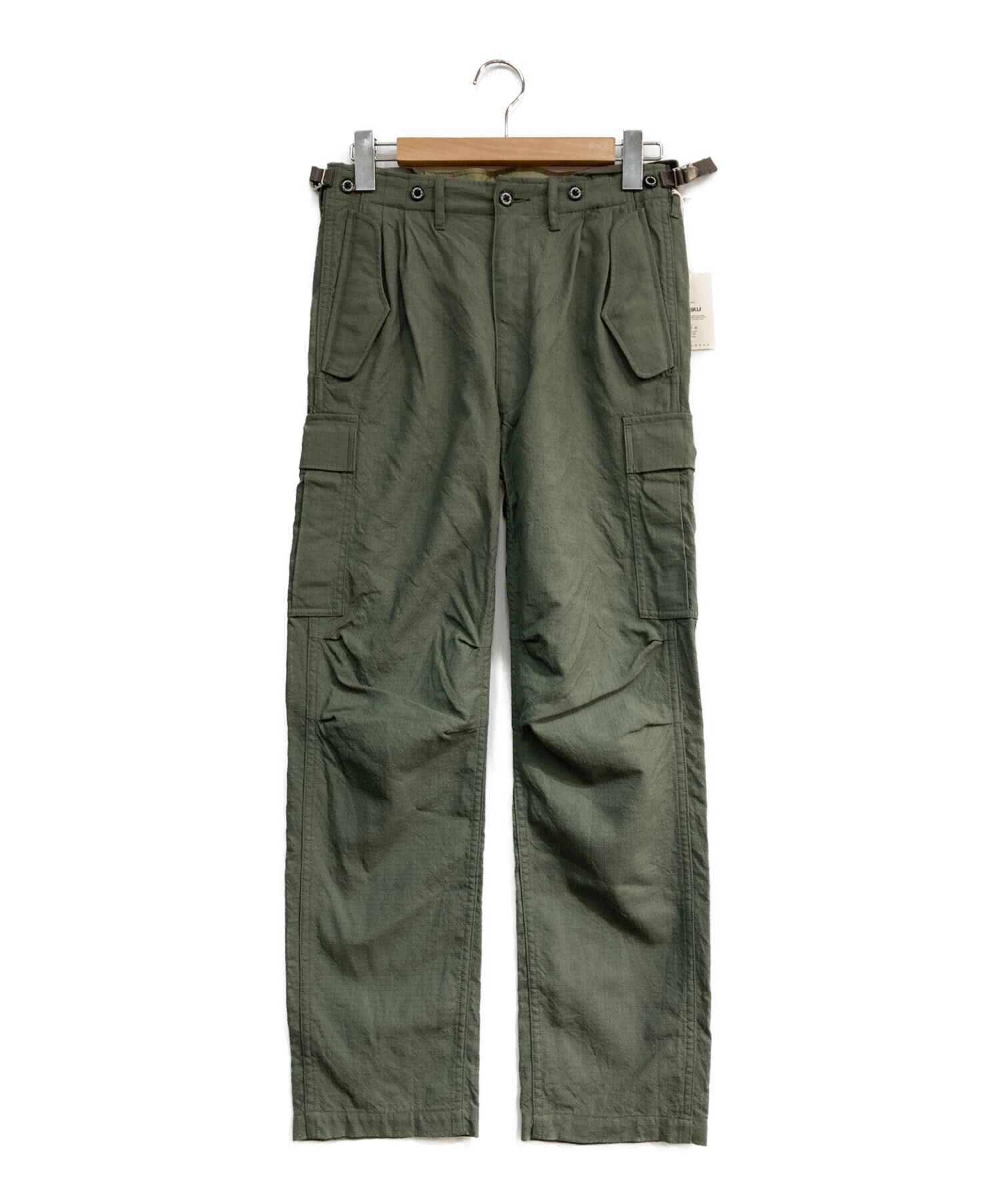 DAIRIKU (ダイリク) washed military cargo pants 20AW B-4 オリーブ サイズ:29 未使用品