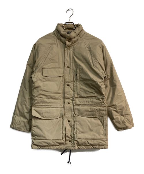 Eddie Bauer（エディーバウアー）Eddie Bauer (エディーバウアー) ダウンジャケット 黒タグ　 ベージュ サイズ:-の古着・服飾アイテム