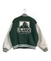 X-LARGE (エクストララージ) OG VARSITY JACKET　101214021004　グリーン×ホワイト　スタジャン グリーン×ホワイト サイズ:L：12800円