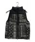 F.C.R.B.（エフシーアールビー）の古着「DOWN VEST  Black Bandana　FCRB-222043　ペイズリー柄　ダウンベスト　ブラック」｜ブラック×ホワイト