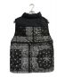 F.C.R.B. (エフシーアールビー) DOWN VEST  Black Bandana　FCRB-222043　ペイズリー柄　ダウンベスト　ブラック ブラック×ホワイト サイズ:M：19800円