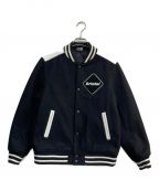 F.C.R.B.エフシーアールビー）の古着「CIRCLE STAR STADIUM BLOUSON　FCRB-178040　ブラック×ホワイト　　」｜ブラック×ホワイト