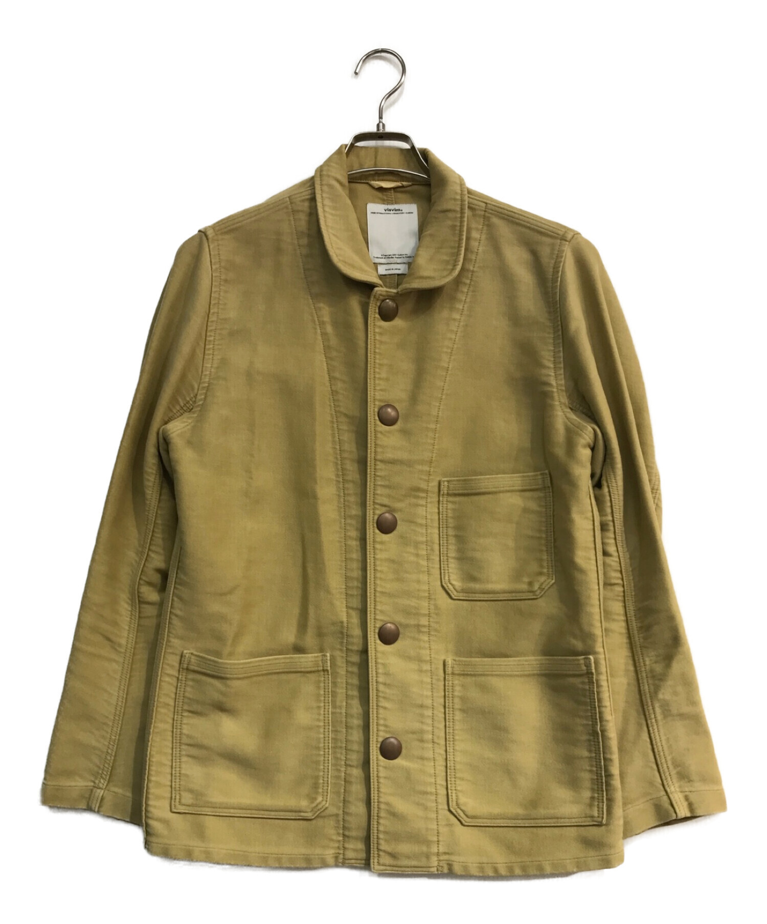 VISVIM (ビズビム) CUNNINGHAM SMOCK DAMAGED MOLESKIN　0113205013037 ベージュ サイズ:2