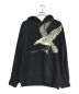 Yohji Yamamoto pour homme（ヨウジヤマモト プールオム）の古着「CROW PRINT SWEAT PULLOVER HOODIE　HG-T97-997」｜ブラック