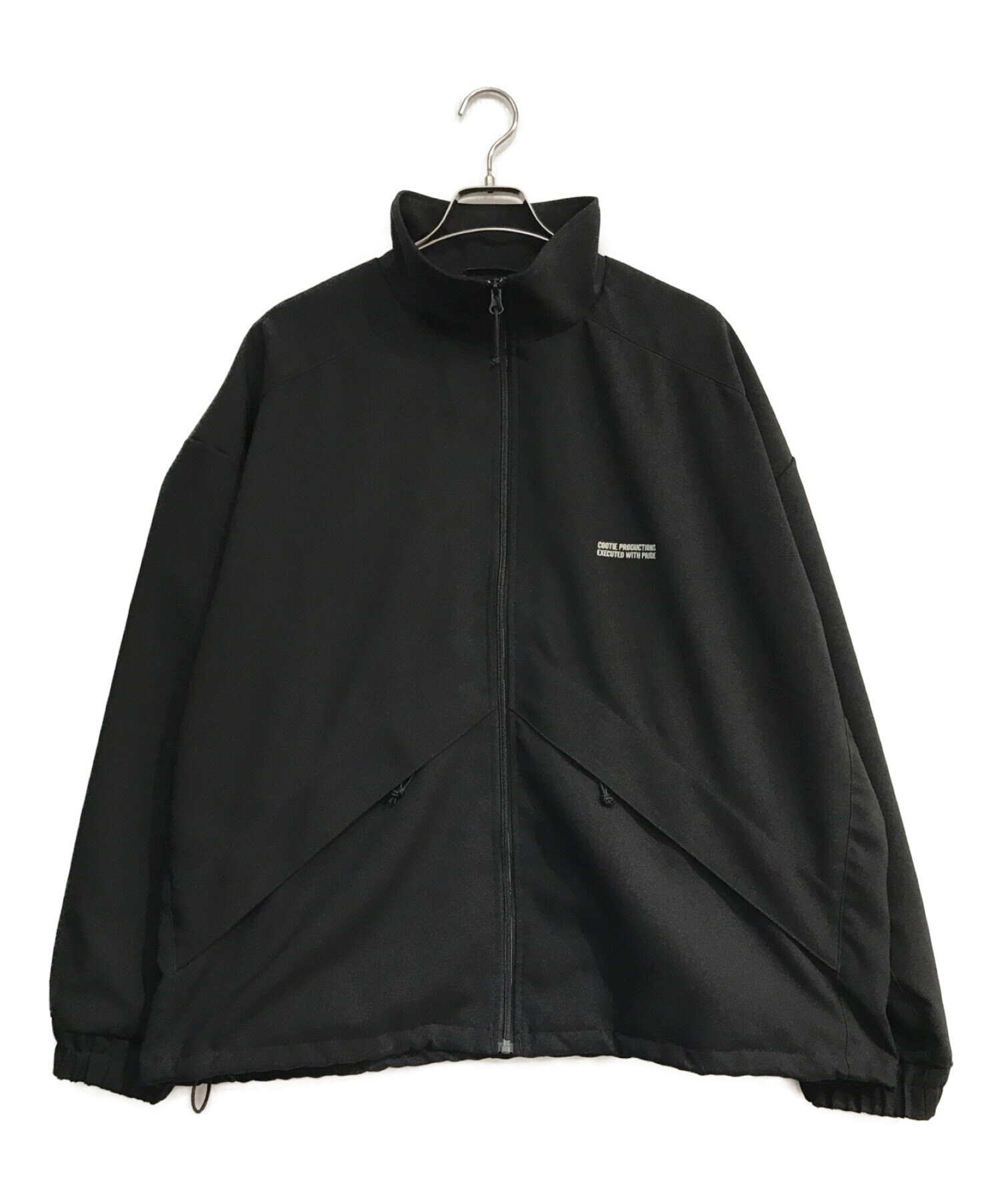 COOTIE PRODUCTIONS (クーティープロダクツ) Poyester Twill Track Jacket ブラック サイズ:L