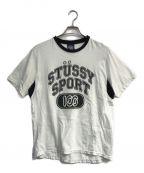 stussy sportステューシー スポーツ）の古着「ロゴTシャツ」｜ホワイト