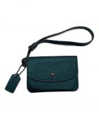 COACHコーチ）の古着「Complimentary Card Pouch　C7967G」｜グリーン