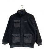 NIKEナイキ）の古着「NSW SHERPA FULLZIP JACKET　DZ4713-010　ボアジャケット　ブラック」｜ブラック