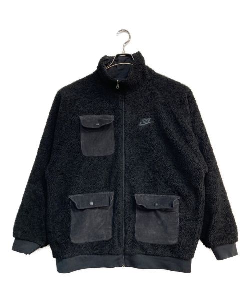 NIKE（ナイキ）NIKE (ナイキ) NSW SHERPA FULLZIP JACKET　DZ4713-010　ボアジャケット　ブラック ブラック サイズ:3XLの古着・服飾アイテム