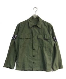 US ARMY（ユーエスアーミー）の古着「1stタイプユーティリティーシャツ　 60s コットンサテン USAF」｜カーキ