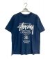 stussy（ステューシー）の古着「ロゴプリントTシャツ」｜ネイビー