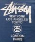 中古・古着 stussy (ステューシー) ロゴプリントTシャツ ネイビー サイズ:L：5800円