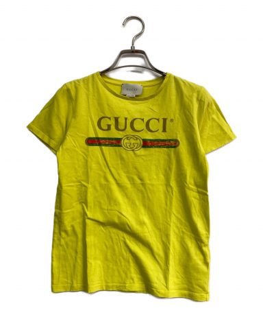 【中古・古着通販】GUCCI (グッチ) ロゴコットンTシャツ 503628