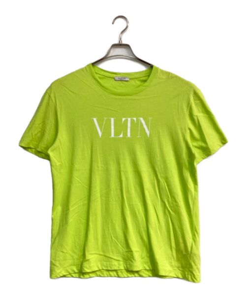 VALENTINO（ヴァレンティノ）VALENTINO (ヴァレンティノ) VLTNロゴプリントTシャツ　TV0MG10V3LE グリーン サイズ:XLの古着・服飾アイテム