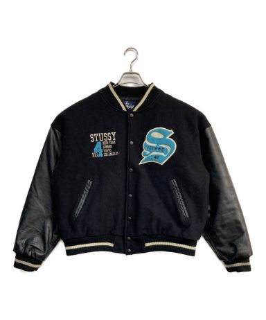 【中古・古着通販】stussy (ステューシー) big4切替スタジャン 4大