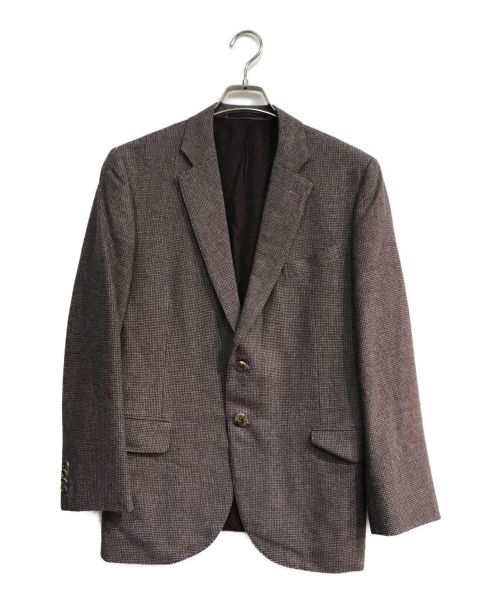 ERMENEGILDO ZEGNA（エルメネジルド・ゼニア）ERMENEGILDO ZEGNA (エルメネジルド・ゼニア) カシミヤ混2Bテーラードジャケット グレー サイズ:-の古着・服飾アイテム