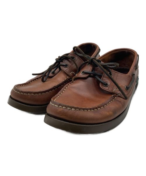 PARABOOT（パラブーツ）PARABOOT (パラブーツ) デッキシューズ ブラウン サイズ:7の古着・服飾アイテム