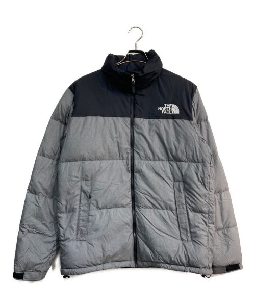 THE NORTH FACE（ザ ノース フェイス）THE NORTH FACE (ザ ノース フェイス) Novelty Nuptse Jacket　ND91842　グレー×ブラック　ノベルティヌプシジャケット グレー×ブラック サイズ:XXLの古着・服飾アイテム