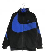 NIKEナイキ）の古着「AS M NSW VW SWSH FULL ZIP JKT　BQ6546-009　スウォッシュ」｜ブラック×ブルー