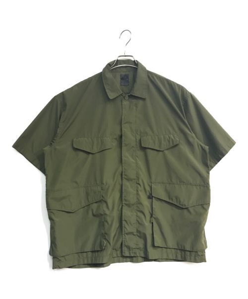 DAIWA PIER39（ダイワ ピア39）DAIWA PIER39 (ダイワ ピア39) TECH FRENCH MIL FIELD SHIRTS S/S　BE-85221S カーキ サイズ:Lの古着・服飾アイテム