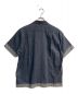 WHITE MOUNTAINEERING (ホワイトマウンテ二アニング) OPEN COLLAR HALF SLEEVES SHIRT　WM2071113 ネイビー：5000円