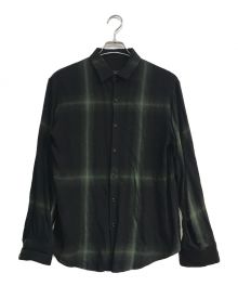 LAD MUSICIAN（ラッドミュージシャン）の古着「TWILL OMBRE CHECK SHIRT　	2219-135　ブラック」｜ブラック