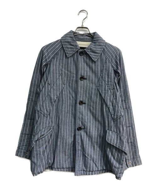 ZUCCA（ズッカ）ZUCCA (ズッカ) ヒッコリージャケット　インディゴ　 インディゴ サイズ:Sの古着・服飾アイテム