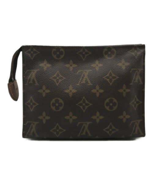 LOUIS VUITTON（ルイ ヴィトン）LOUIS VUITTON (ルイ ヴィトン) ポシェットトワレット19　セカンドバッグ　M47544　ブラウン　モノグラム ブラウンの古着・服飾アイテム