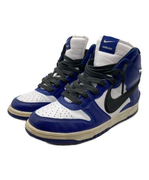 NIKE（ナイキ）NIKE (ナイキ) AMBUSH (アンブッシュ) DUNK HIGH DEEP ROYAL　CU7544-400　ブルー×ホワイト　 ブルー×ホワイト サイズ:27.5cmの古着・服飾アイテム