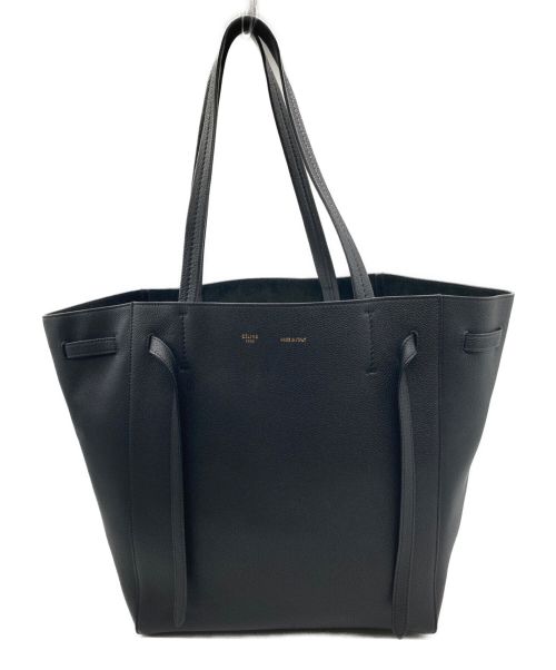 CELINE（セリーヌ）CELINE (セリーヌ) CABAS PHANTOM スモールトートバッグ　ブラック ブラックの古着・服飾アイテム