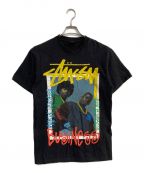 stussyステューシー）の古着「EPMDプリントTシャツ　ブラック」｜ブラック