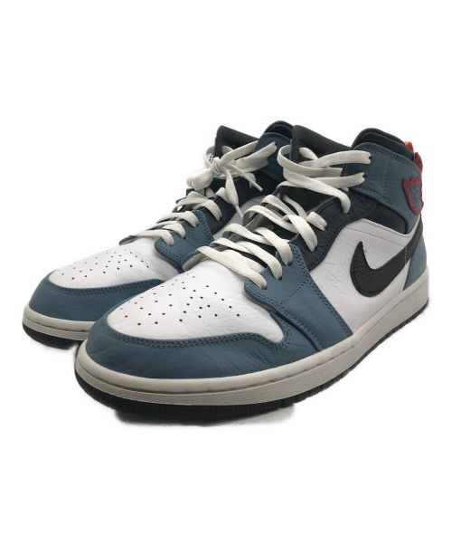 NIKE（ナイキ）NIKE (ナイキ) FACETASM (ファセッタズム) AIR JORDAN 1 MID SE FEARLESS APLA　CU2802-100　ホワイト×ブルー　 ホワイト×ブルー サイズ:30cmの古着・服飾アイテム