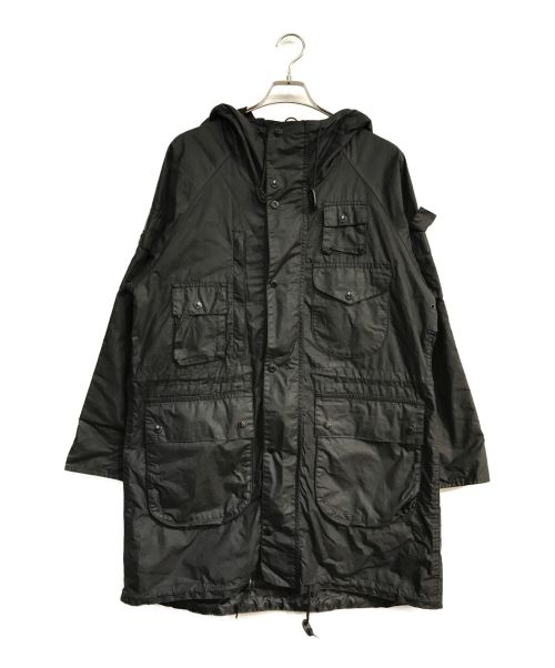 Barbour（バブアー）Barbour (バブアー) Engineered Garments (エンジニアド ガーメンツ) ZIP PARKA　ブラック　オイルドコート　18AW ブラック サイズ:Sの古着・服飾アイテム