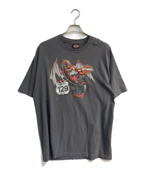 HARLEY-DAVIDSON（ハーレーダビッドソン）HARLEY-DAVIDSON (ハーレーダビッドソン) プリントTシャツ グレー サイズ:XLの古着・服飾アイテム