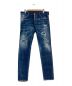 DSQUARED2（ディースクエアード）の古着「デニムパンツ　S71LB0634 S30342　Slim Jean　ダメージ加工」｜インディゴ