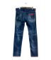 DSQUARED2 (ディースクエアード) デニムパンツ　S71LB0634 S30342　Slim Jean　ダメージ加工 インディゴ サイズ:50：12800円