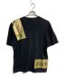 DOLCE & GABBANA (ドルチェ＆ガッバーナ) ロゴテープTシャツ　G8HS4T　ブラック×ゴールド ブラック サイズ:48：10800円