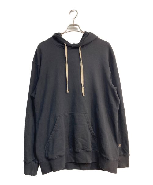 RICK OWENS（リックオウエンス）RICK OWENS (リックオウエンス) Champion (チャンピオン) BACK PENTAGRAM HOODY　CM20S0015-215232　ブラック　20SS　バック刺繍 ブラック サイズ:Sの古着・服飾アイテム